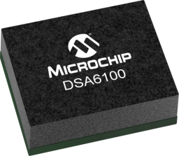 DSA6111JI2B-032K768TVAO MEMS XO oscillator from Microchip Technology with 32.768 kHz frequency, ±25ppm stability, CMOS output, and wide supply voltage range of 1.71V to 3.63V.