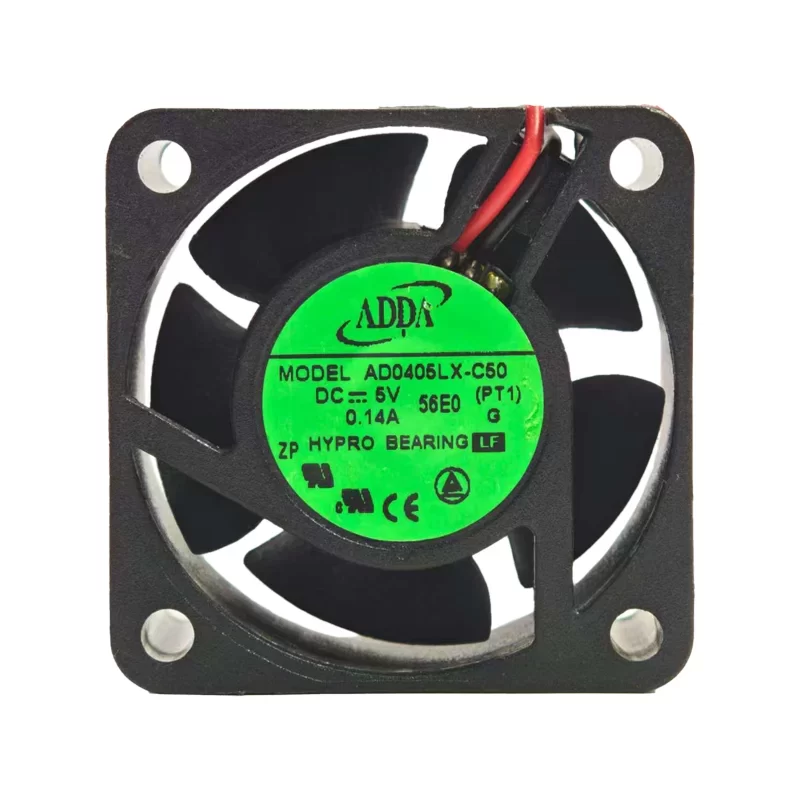 AD0405LX-C50 The ADDA AD0405LX-C50 is a 5V DC axial fan designed for cooling low-power systems. It offers a compact 40x40x20mm size and operates at 5700 RPM.