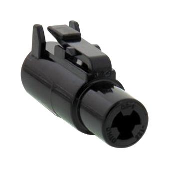 DTHD06-1-12S TE Connectivity DTHD06-1-12S is a 1-position plug housing for female terminals, part of the DEUTSCH DTHD series. It features a sealable, wire-to-wire design with latch lock fastening and crimp termination.