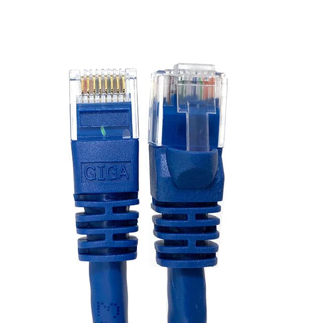 E08-001BL 1' CAT 6 Molded Patch Cable