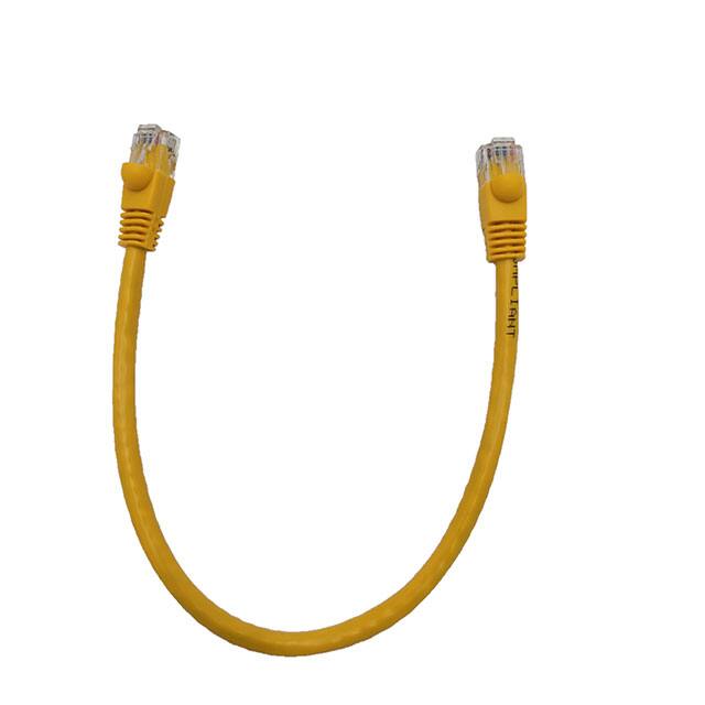 E08-001Y 1' CAT 6 Molded Patch Cable