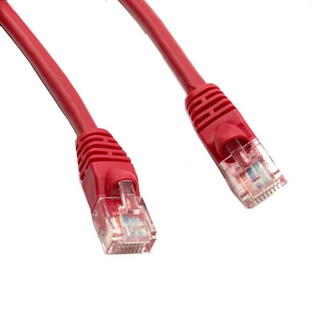 284-014R-RH CAT5E SNAG FREE MOLD RED 14FT