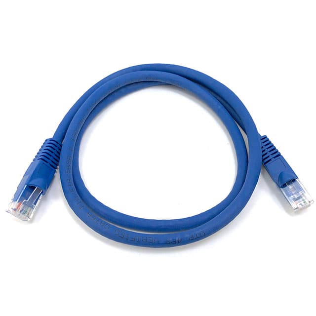 E09-003BL 3' CAT 6A UTP 24AWG Molded Blue