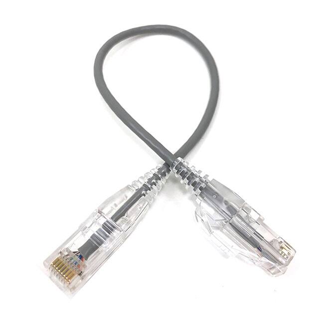 E08-001-SLIM 1' CAT 6 28AWG RJ45 8P8C UTP
