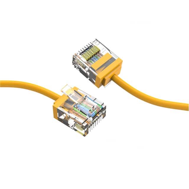 CM-100289YWBSTK 0.5Ft Cat6A UTP Super-Slim Ether