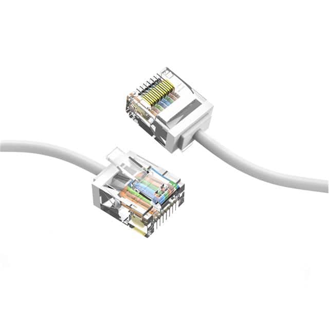 CM-100290WTBSTK 1Ft Cat6A UTP Super-Slim Etherne