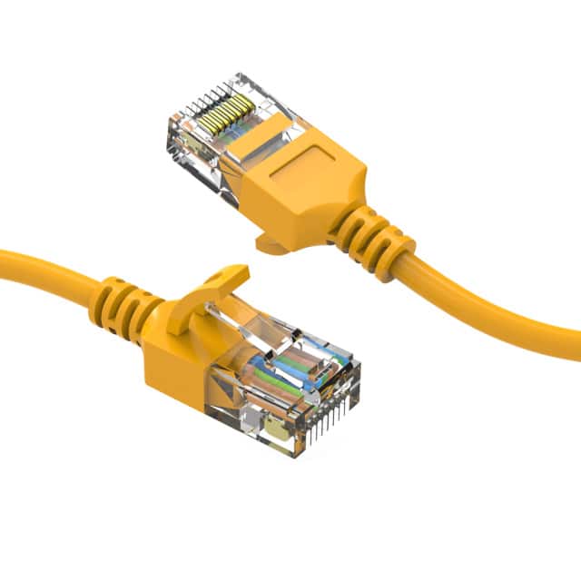 CM-100252YWBSTK 1.5Ft Cat6A UTP Slim Ethernet Ne