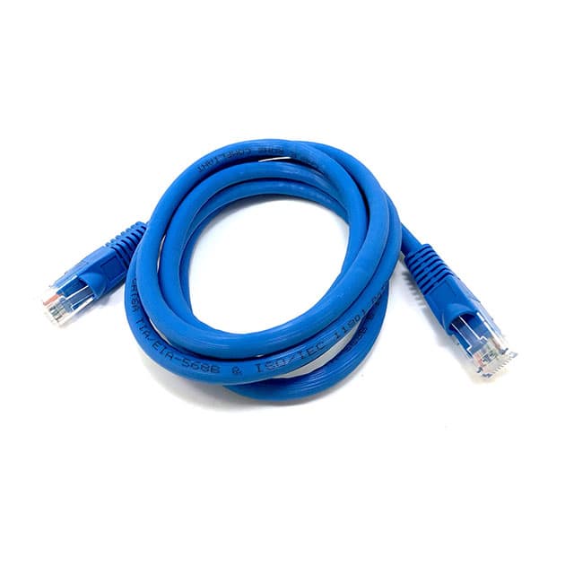 E09-007BL 7' CAT 6A UTP 24AWG Molded Blue
