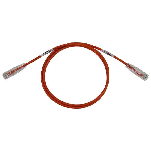 C71-1068-OR1 UTP CAT6A SLIM 28AWG 1FT ORANGE