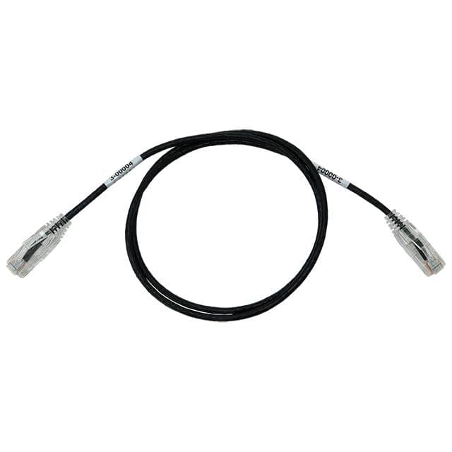 C71-1068-BK3 UTP CAT6A SLIM 28AWG 3FT BLACK