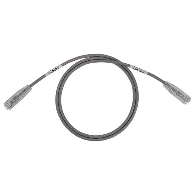 C71-1068-GY1 UTP CAT6A SLIM 28AWG 1FT GRAY