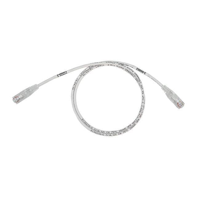 C71-1068-WH1 UTP CAT6A SLIM 28AWG 1FT WHITE