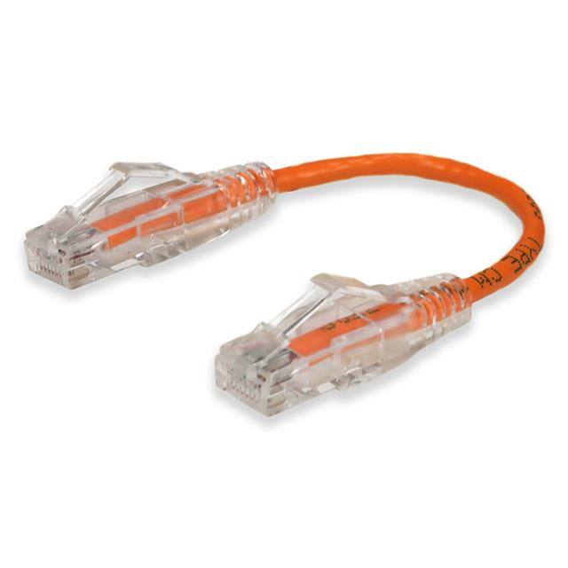 C-0-5FSLCAT6-OE 6in RJ-45 (Male) to RJ-45 (Male)