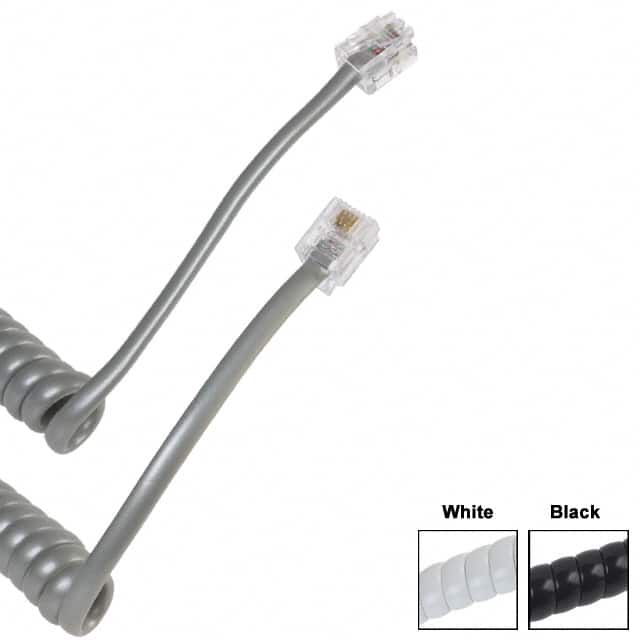 H2642R-07C CABLE MOD 6P4C PLUG TO PLUG 7'