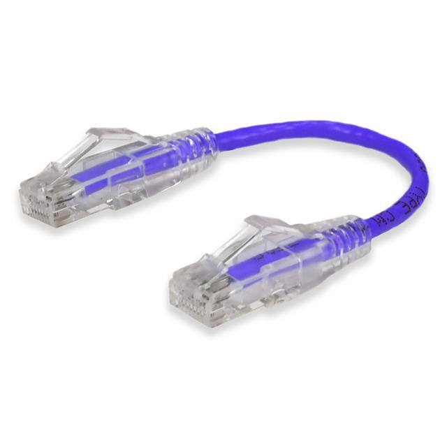 C-0-5FSLCAT6-PE 6in RJ-45 (Male) to RJ-45 (Male)