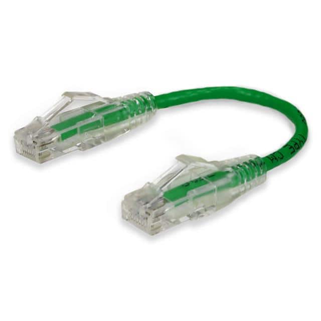 C-0-5FSLCAT6-GN 6in RJ-45 (Male) to RJ-45 (Male)