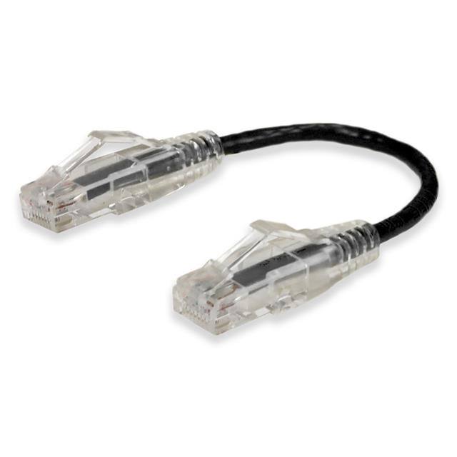 C-0-5FSLCAT6-BK 6in RJ-45 (Male) to RJ-45 (Male)