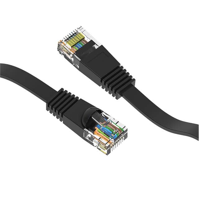 CM-100740BKBSTK 10Ft Cat6 Flat Ethernet Network
