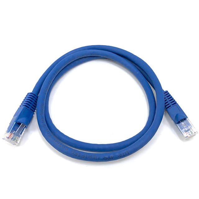 E09-005BL 5' CAT 6A UTP 24AWG Molded Blue