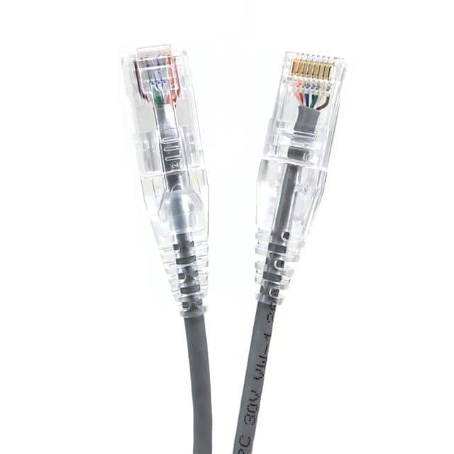 E08-010-SLIM 10' Slim CAT6 28AWG UTP Gray