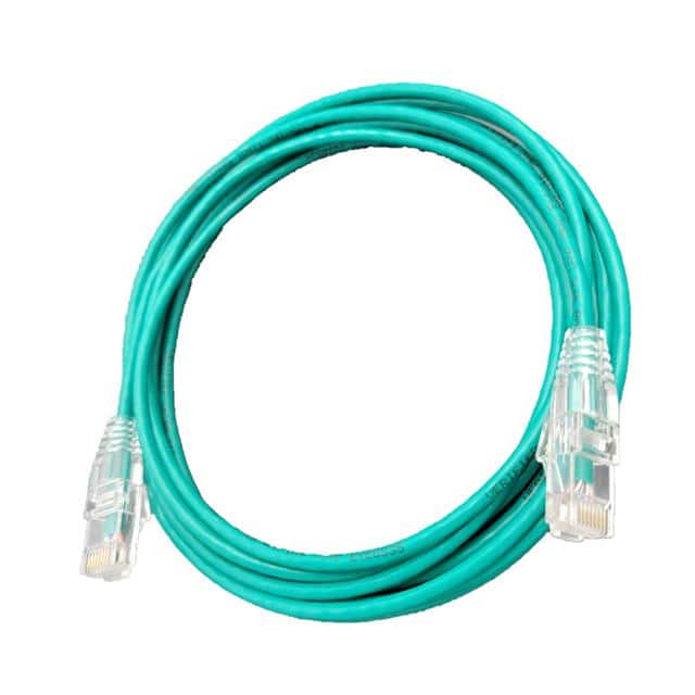 E09-003G-SLIM 3' CAT 6A Slim 28AWG Green Cable