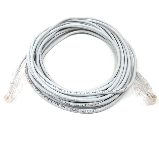 E08-025W-SLIM 25' Slim CAT6 28AWG UTP White