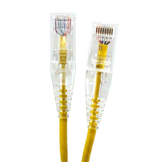 E08-014Y-SLIM 14' Slim CAT6 28AWG UTP Yellow