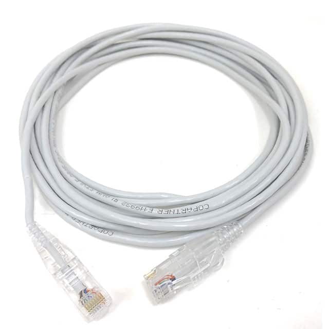 E09-015W-SLIM 15' CAT 6A 28AWG Slim RJ45, 5Pk