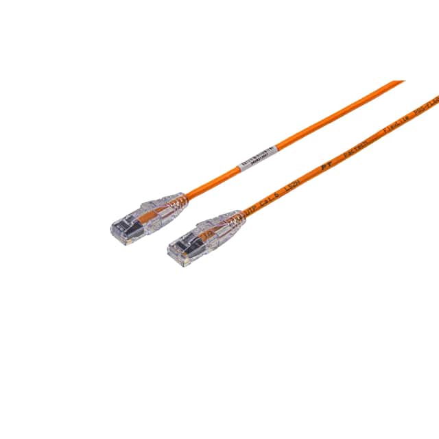 ZZ-C6O-08-28LSZH-F CABLE MOD 8P8C PLUG TO PLUG 8'