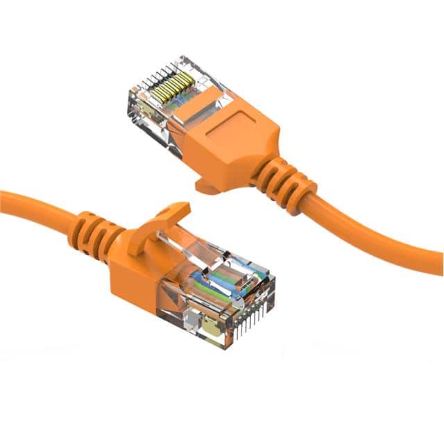 CM-100263ORBSTK 15Ft Cat6A UTP Slim Ethernet Net