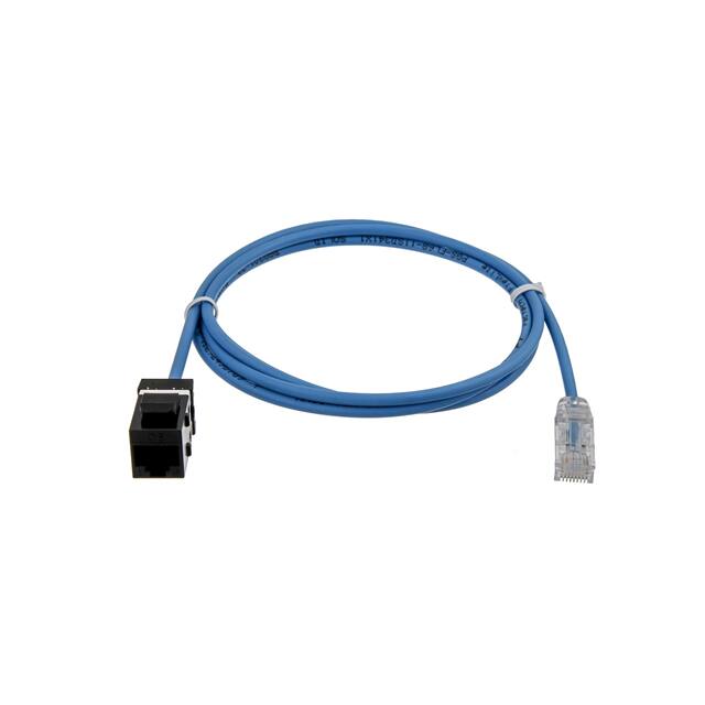 MF-C6R-0.5-28LSZH-F CABLE MOD 8P8C JACK TO PLUG 0.5'