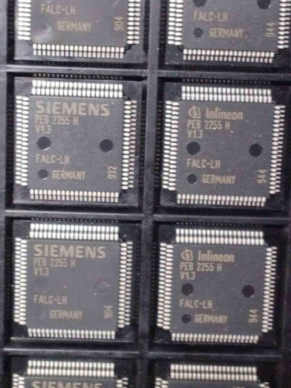 PEB2255H-V13 The Infineon Technologies PEB2255H-V13 is a specialized interface IC designed for E1/T1/J1 line applications. It operates within a 4.75V to 5.25V range and is available in a Surface Mount package.