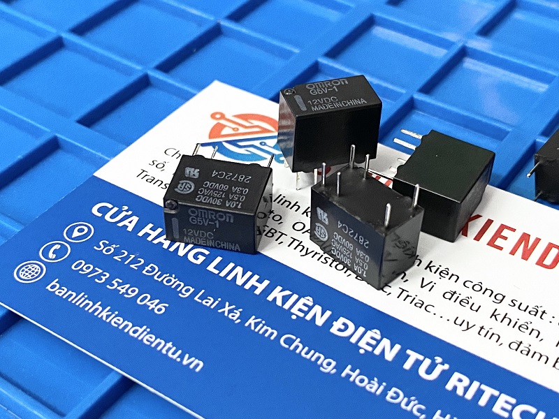 G5V-1-12VDC The Omron G5V-1-12VDC is a compact electromagnetic relay designed for controlling and switching electrical signals. It operates with a 12VDC coil voltage.