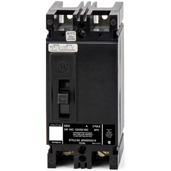 EB2015 The Allen Bradley EB2015 is a 2-pole circuit breaker with a 15A rating and 240V voltage. This is a refurbished unit.