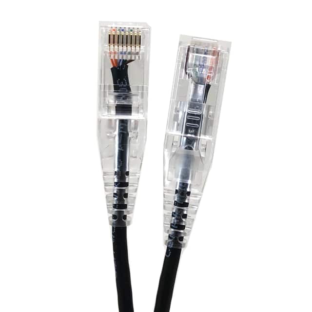 E08-050B-SLIM CABLE MOD 8P8C PLUG TO PLUG 50'