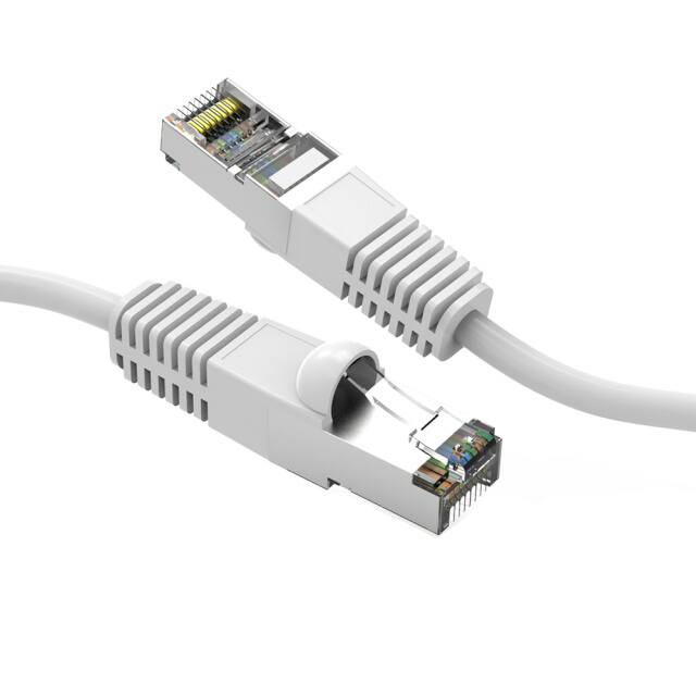 CM-100807WTBSTK 15Ft Cat6 Shielded (SSTP) Ethern