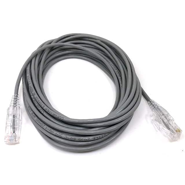 E08-025-SLIM 25' Slim CAT6 28AWG UTP Gray