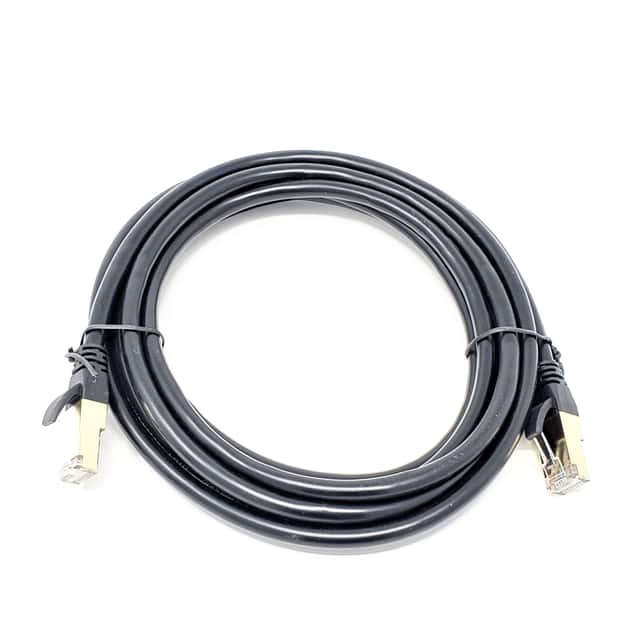 E12-010B CAT8 25G/40G, Black, 10ft
