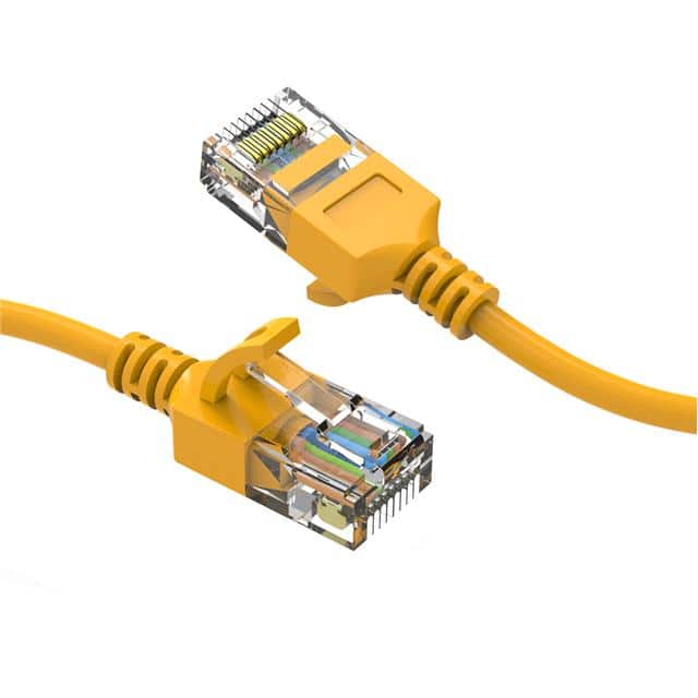 CM-100267YWBSTK 50Ft Cat6A UTP Slim Ethernet Net