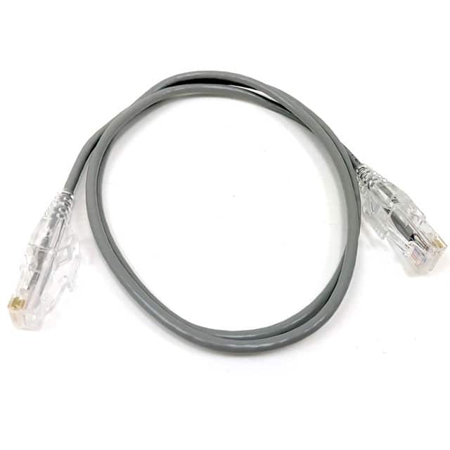 E09-003-SL5 3' CAT 6A 28AWG Slim RJ45, 5Pk