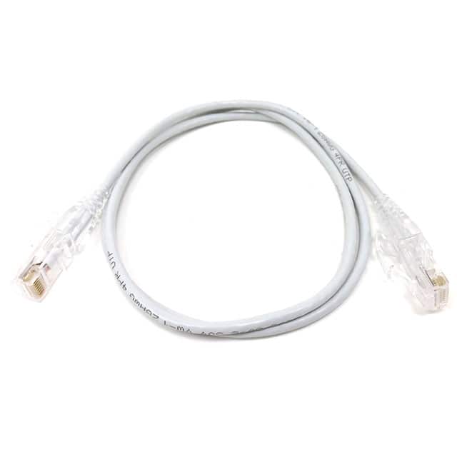 E09-003W-SL5 3' CAT 6A 28AWG Slim RJ45, 5Pk