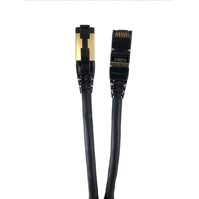 E12-050B CAT8 25G/40G, Black, 50ft