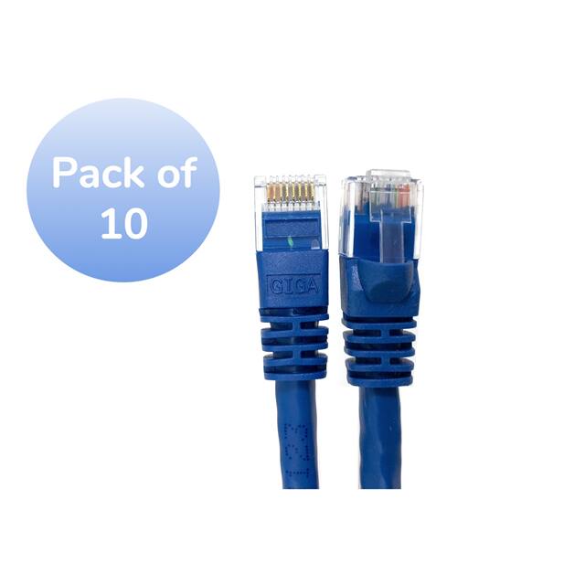 E08-007BL-10 CABLE MOD 8P8C PLUG-PLUG 7' 10PK