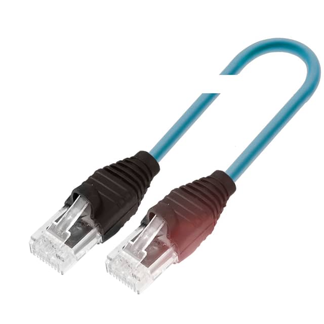 BCC0E8L CABLE MOD 8P4C PLUG TO PLG 3.28'