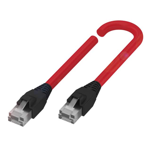 BCC0HNZ CABLE MOD 8P4C PLG TO PLG 49.21'