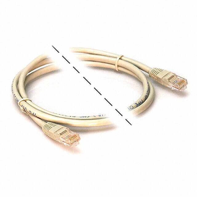 A-MCU-80010-MPGRAY CABLE MOD 8P8C PLUG-PLUG 3.28'