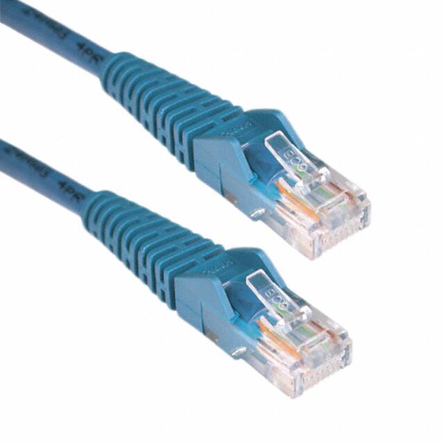 N001-003-BL-R CABLE MOD 8P8C PLUG TO PLUG 3'