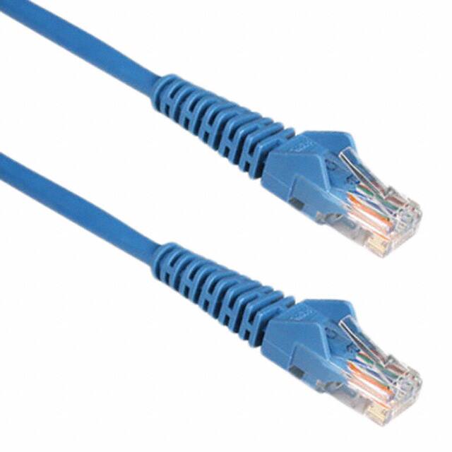 N001-025-BL-R CABLE MOD 8P8C PLUG TO PLUG 25'