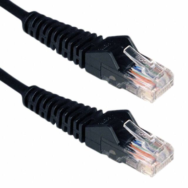 N001-025-GY-R CABLE MOD 8P8C PLUG TO PLUG 25'