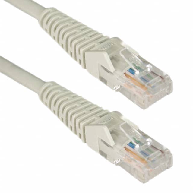 N001-050-GY-R CABLE MOD 8P8C PLUG TO PLUG 50'